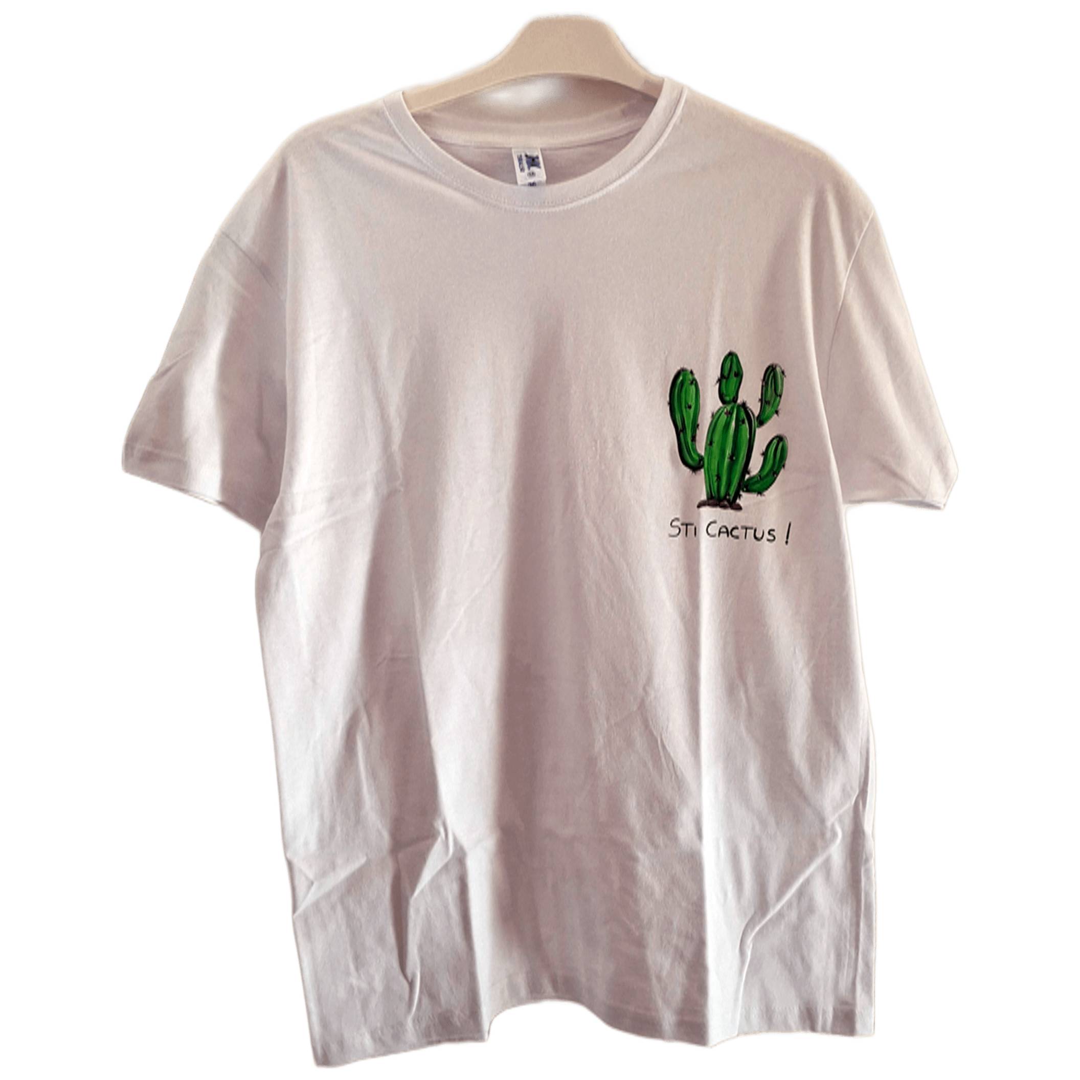 T-shirt Unisex Dipinta a Mano - Sti cactus